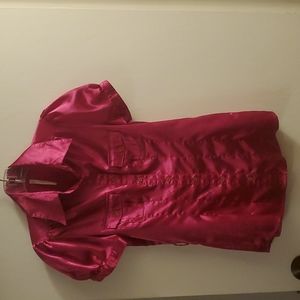 Fushia button down blouse